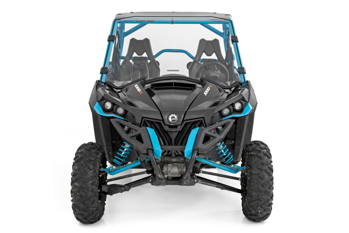 Can-Am Maverick Max 1000R Full Windshield - Rough Country - Scratch Resistant - '14-'15